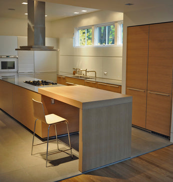 Stainless Steel Cabinets, But Make It Soft (This Wood + Metal Kitchen Feels Like a Hug)