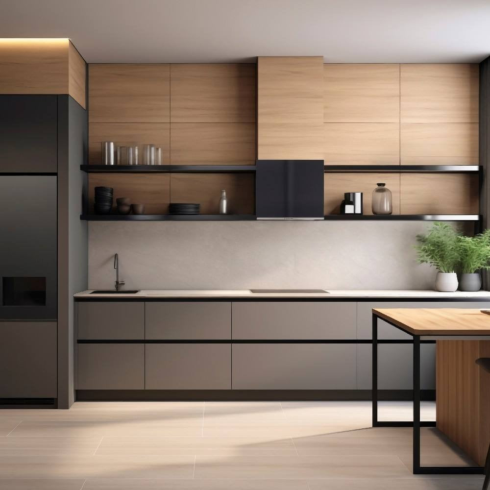 CE Certified One Line Shape 304 Stainless Steel Kitchen Cabinet - Anti Insect, Smooth Surface