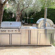 European Style Modular 304 Stainless Steel Outdoor Kitchen BBQ Island Anti Deformation