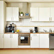 Custom Size One Line Shape Stainless Steel Kitchen Cabinet - Moisture Resistant, Cool Colors