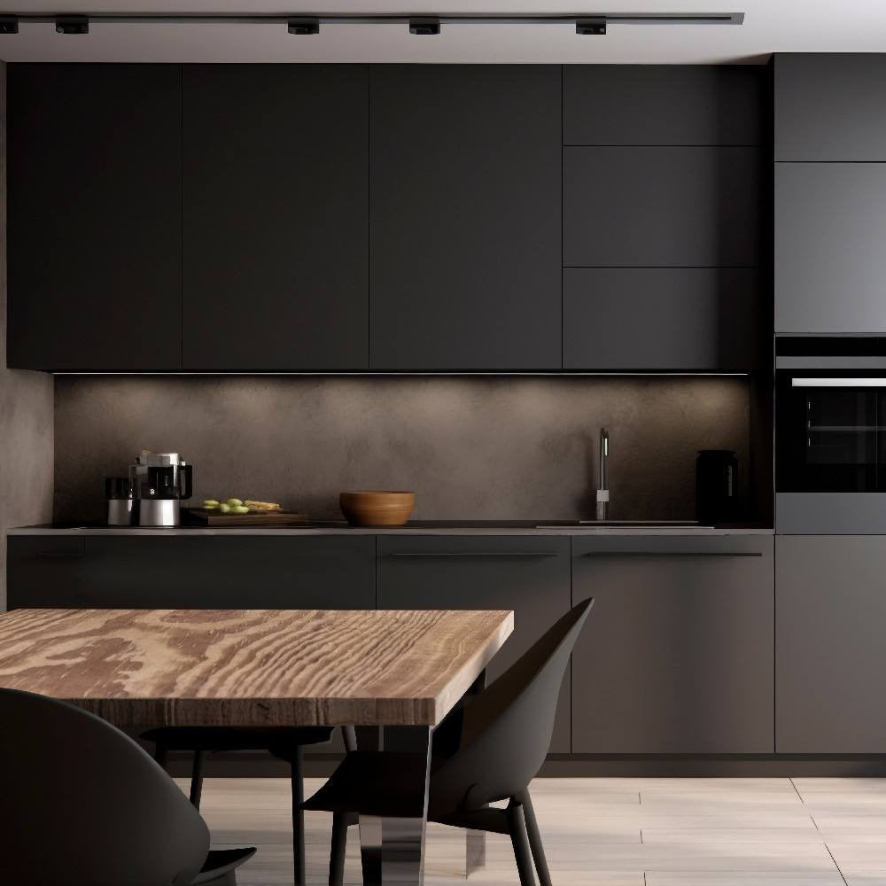Durable One Line Shape Stainless Steel Kitchen Cabinet - Antibacterial, Storage Area