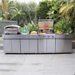 For Villa Modular Stainless Steel Outdoor Kitchen Waterproof With Gas Grill