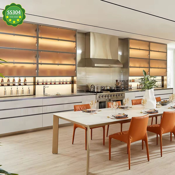Wholesale One Line Shape Stainless Steel Kitchen Cabinet - Moisture Proof, Durable