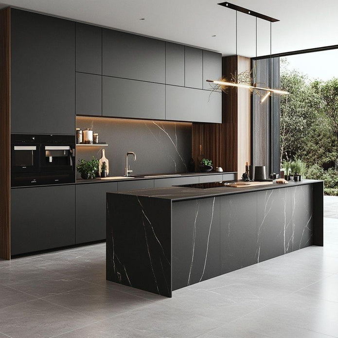 High Quality Island 304 Kitchen Cabinet - Zero Formaldehyde, Home Use