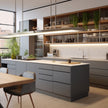New Design Island Stainless Steel Kitchen Cabinet - Zero Formaldehyde, Scratch-Resistant