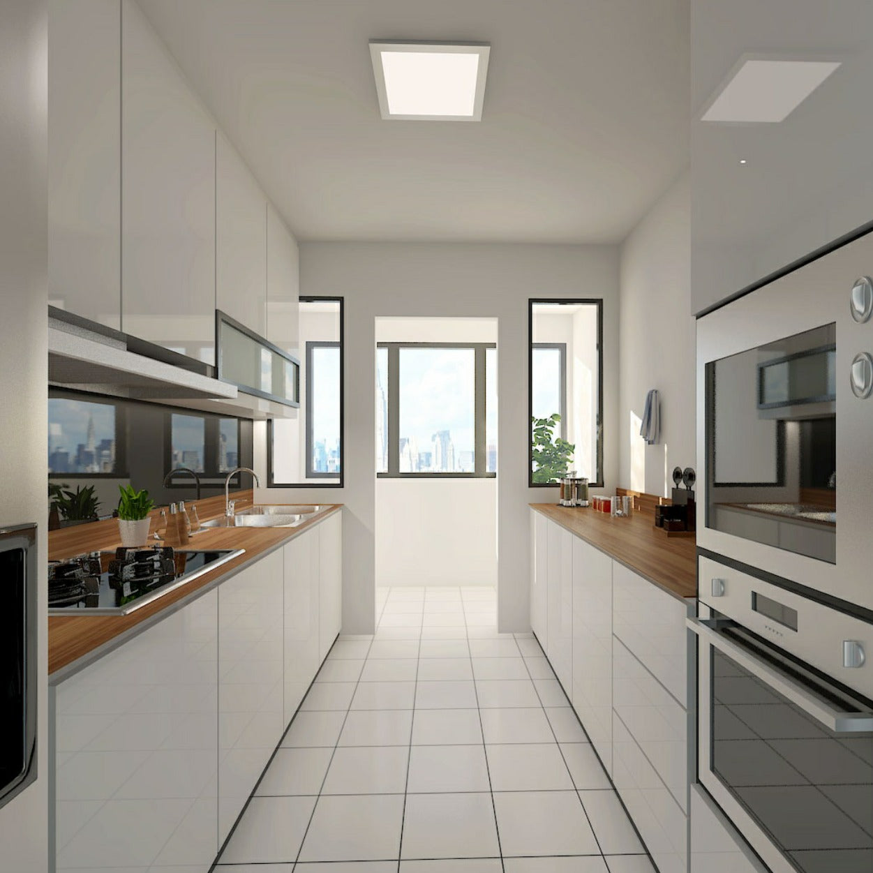 Wholesale Parallel Layout Stainless Steel Kitchen Cabinet - Shock Resistance, High Quality