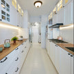 High End Parallel Layout Stainless Steel Kitchen Cabinet - Zero Formaldehyde, Smooth Surface