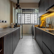 CE Certified Parallel Layout 304 Stainless Steel Kitchen Cabinet - Moisture Proof, Low Maintenance