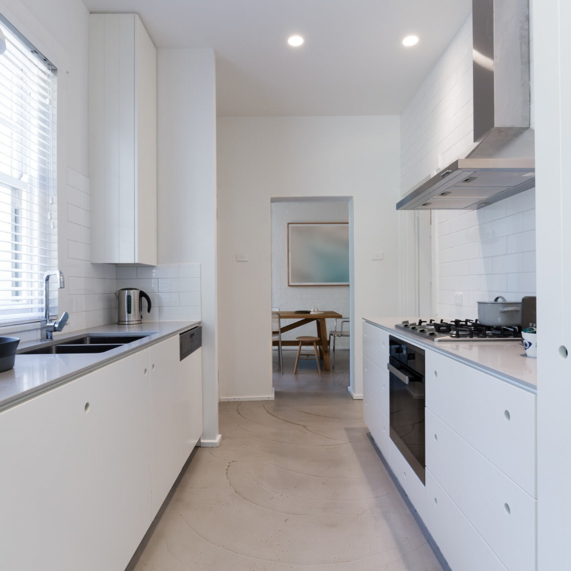 Premium Parallel Layout 304 Stainless Steel Kitchen Cabinet - Shock Resistance, Dining Room