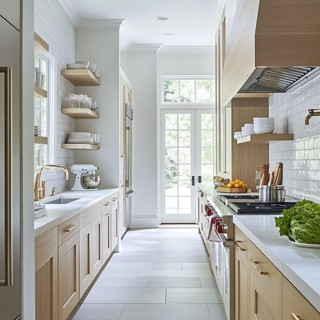 New Product Parallel Layout Stainless Steel Kitchen Cabinet - Moisture Proof, Villa