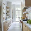 New Product Parallel Layout Stainless Steel Kitchen Cabinet - Moisture Proof, Villa