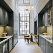 European Style Parallel Layout Stainless Steel Kitchen Cabinet - Antirust, Modern Design