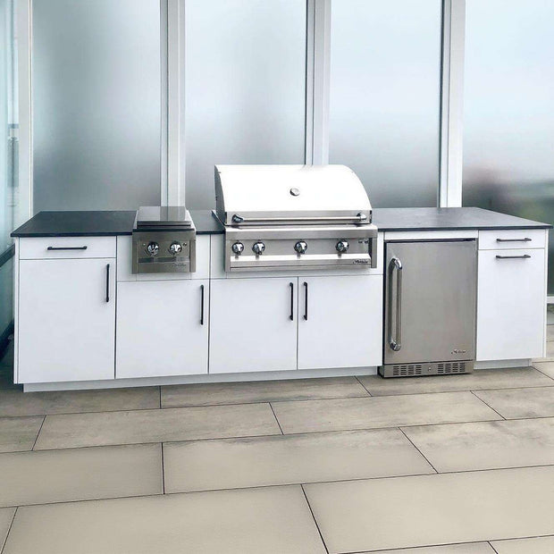 European Style Custom 304 Stainless Steel Outdoor Kitchen BBQ Island Anti Deformation