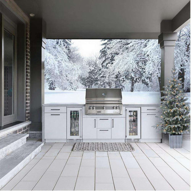 European Style Custom 304 Stainless Steel Outdoor Kitchen BBQ Island Anti Deformation