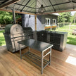 Easy To Clean Modular SS304 Stainless Steel Outdoor Kitchen Fireproof With Bbq Grill