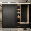 For Front Door Area SS304 Stainless Steel Entryway Cabinet With Key & Umbrella Storage
