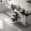 New Product One Line Shape Stainless Steel Kitchen Cabinet - Anti Insect, Hotel Application