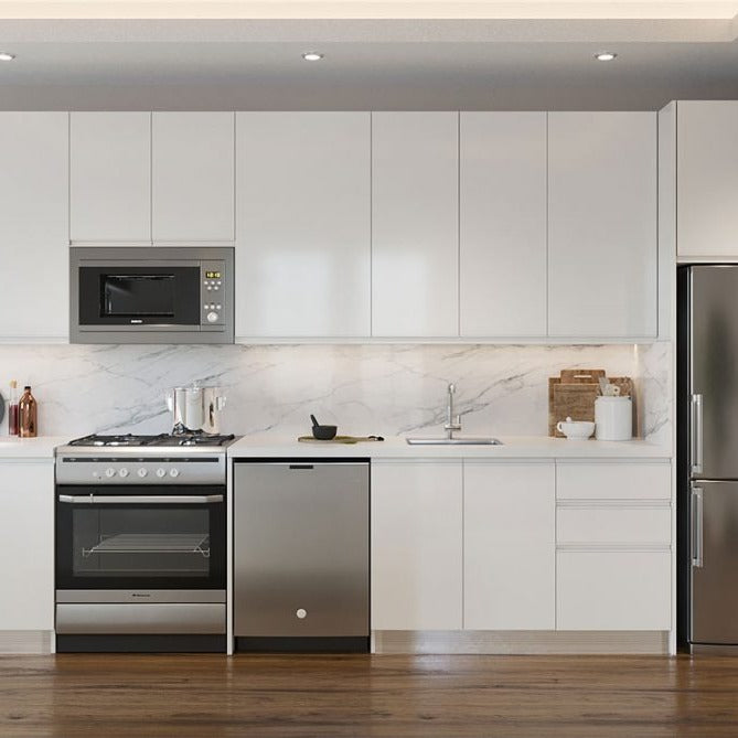 OEM One Line Shape SS304 Kitchen Cabinet - Antibacterial, Easy to Clean
