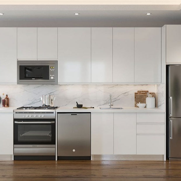 OEM One Line Shape SS304 Kitchen Cabinet - Antibacterial, Easy to Clean