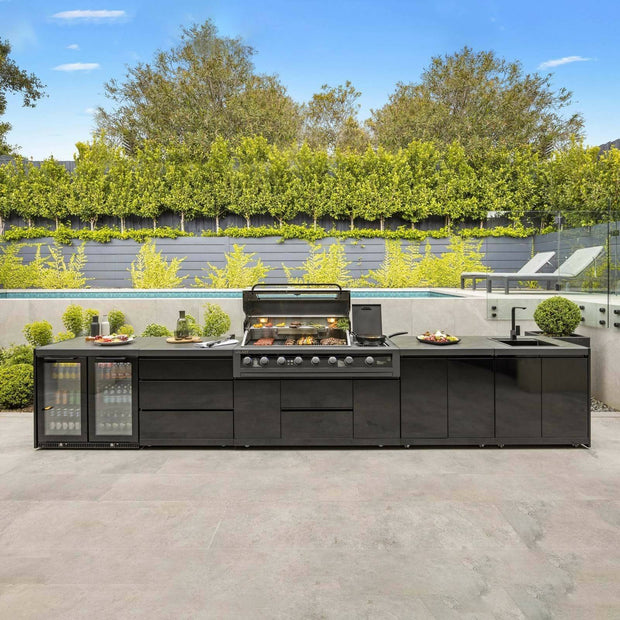 For Backyard Modular Stainless Steel Outdoor Kitchen Cabinets Moisture Proof With Sink
