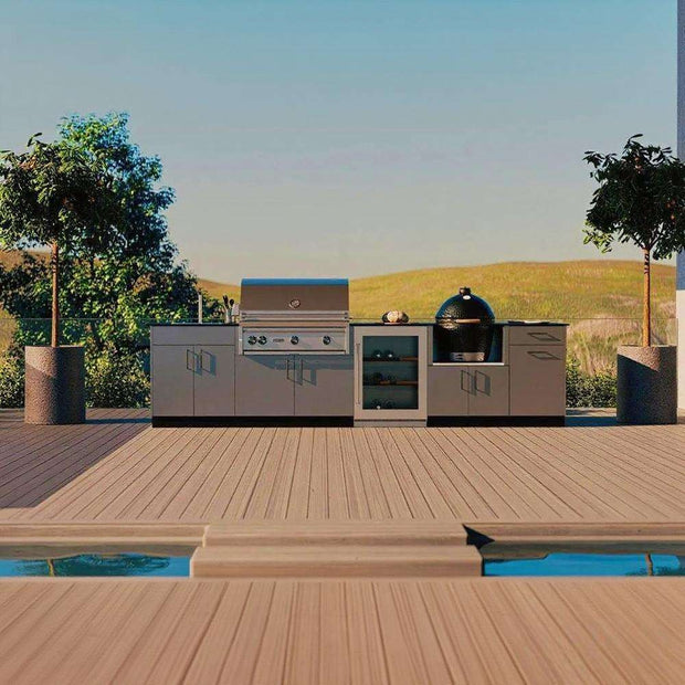 Cool To The Touch Custom 304 Stainless Steel Outdoor Kitchen Appliances With Refrigerator
