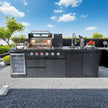 Factory Modular SS304 Stainless Steel Outdoor Kitchen Antirust With Gas Grill For Garden
