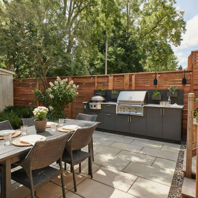 High Quality Custom 304 Stainless Steel Outdoor Kitchen Antirust With Gas Grill For Garden