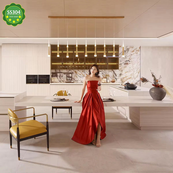 Wholesale One Line Shape Stainless Steel Kitchen Cabinet - Moisture Proof, Durable