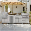 Modular Made To Order 304 Stainless Steel Outdoor Garden Kitchen Modern Design For Villa