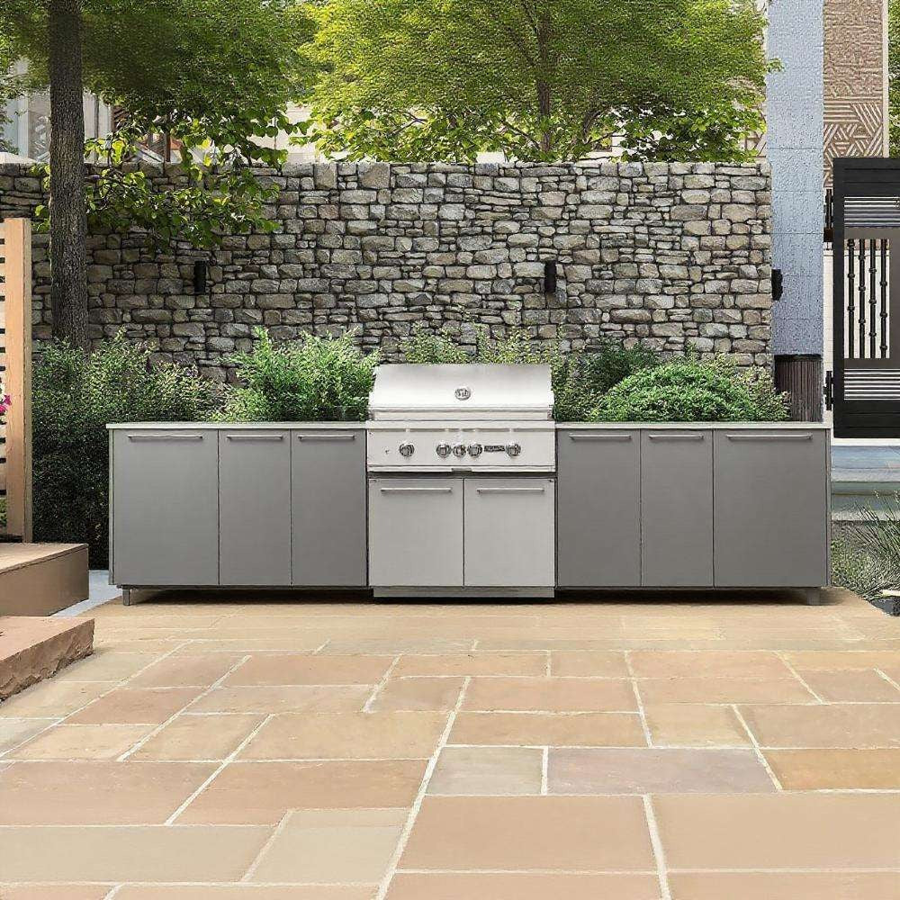 Cool To The Touch Custom 304 Stainless Steel Outdoor Kitchen Appliances With Refrigerator