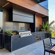 For Courtyard Custom SS304 Stainless Steel Outdoor Kitchen Sink Cool Colors With Cupboard