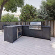 Multi Functional Custom Stainless Steel Outdoor Kitchen Set Recycle With Sink Faucet