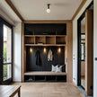 Moisture-resistant Stainless Steel Entryway Cabinet For Front Door Area With Umbrella Slot