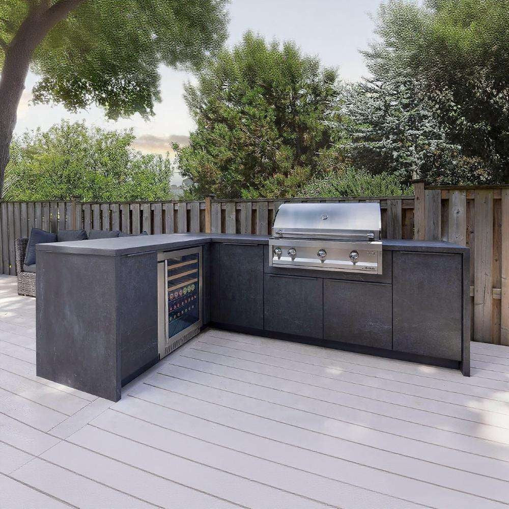 Custom Premium 304 Stainless Steel Outdoor Kitchen Appliances Mildew Proof For Courtyard
