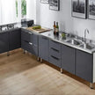 OEM L Shaped SS304 Kitchen Cabinet - Mildew Proof, High Quality