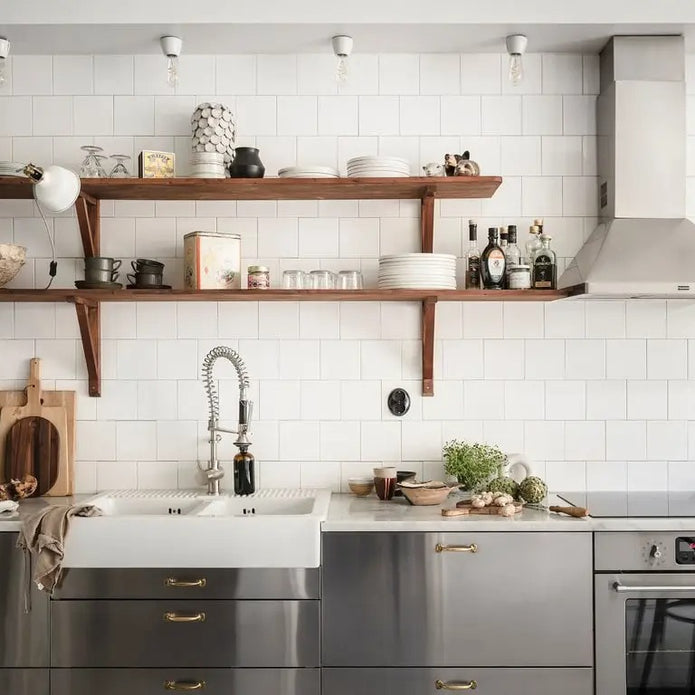 OEM One Line Shape SS304 Kitchen Cabinet - Antibacterial, Easy to Clean