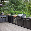For Backyard Modular Stainless Steel Outdoor Kitchen Cabinets Moisture Proof With Sink