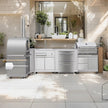 Modular Heavy Duty 304 Stainless Steel Outdoor Kitchen Island Durable And Sturdy For Backyard