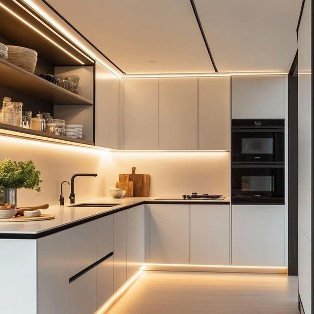 Factory Direct L Shaped 304 Kitchen Cabinet - Anti Insect, Modern Minimalist
