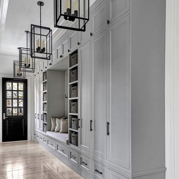 304 Stainless Steel Entryway Cabinet With Anti-scratch Parcel Storage For Home Entryway