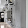 304 Stainless Steel Entryway Cabinet With Anti-scratch Parcel Storage For Home Entryway