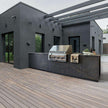 Custom Premium 304 Stainless Steel Outdoor Kitchen Appliances Mildew Proof For Courtyard