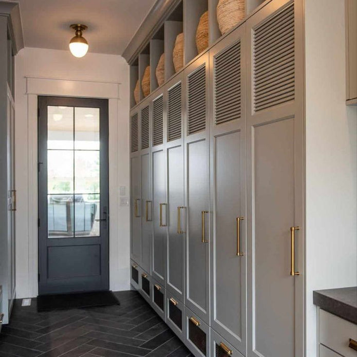 For Front Door Area SS304 Stainless Steel Entryway Cabinet With Moisture-resistant Parcel Tray