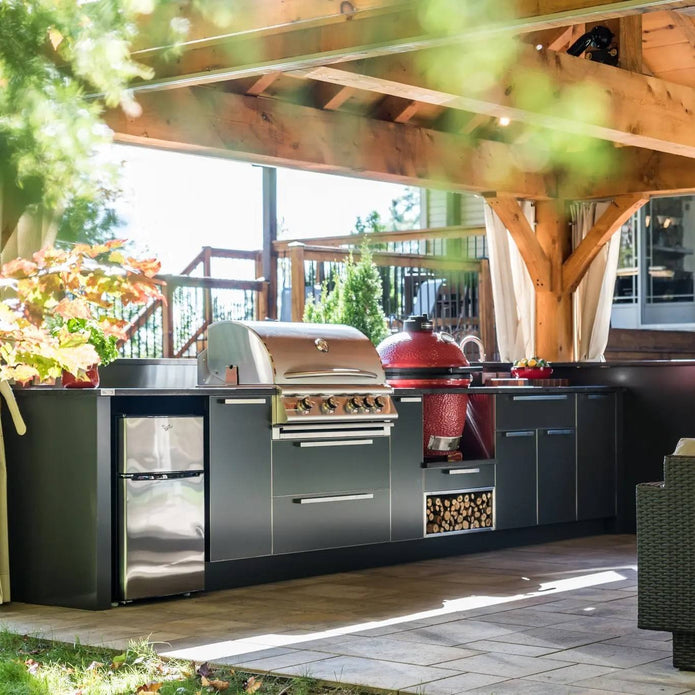 Custom 304 Stainless Steel Outdoor Kitchen Island Durable And Sturdy For Backyard
