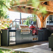 Custom 304 Stainless Steel Outdoor Kitchen Island Durable And Sturdy For Backyard