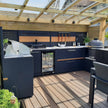 Custom 304 Stainless Steel Outdoor Kitchen Island Durable And Sturdy For Backyard