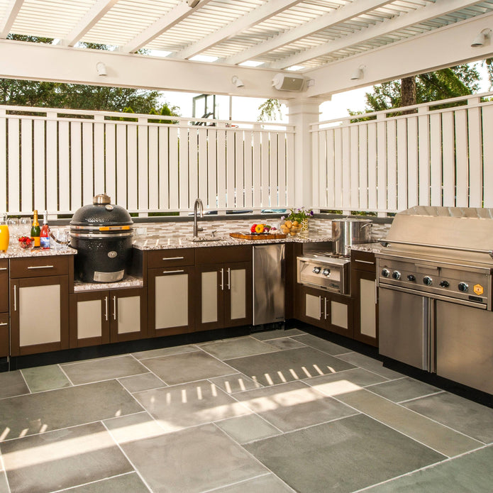 For Camping Site Custom Stainless Steel Outdoor Kitchen Set Multi Functional With Bbq Grill