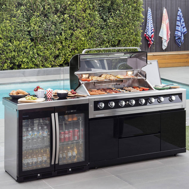 Custom Size Modular 304 Stainless Steel Outdoor Kitchen Island Zero Formaldehyde For Patio