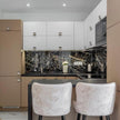 Custom Size L Shaped Stainless Steel Kitchen Cabinet - Zero Formaldehyde, Cool to Touch