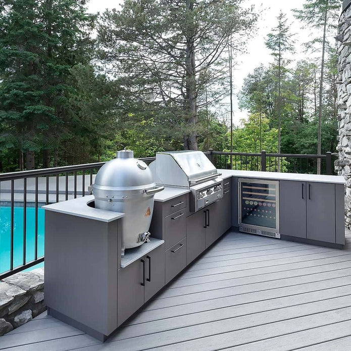 For Camping Site Custom Stainless Steel Outdoor Kitchen Set Multi Functional With Bbq Grill